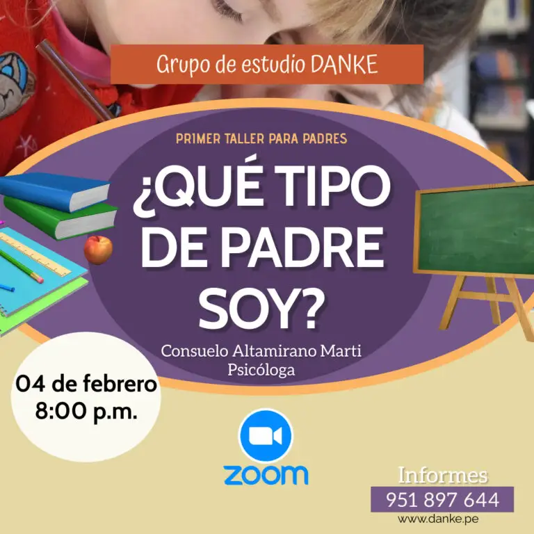 Invitación al taller de psicología para padres